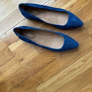 Calvin Klein blue flats
